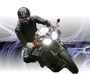 Feux xenon sur moto